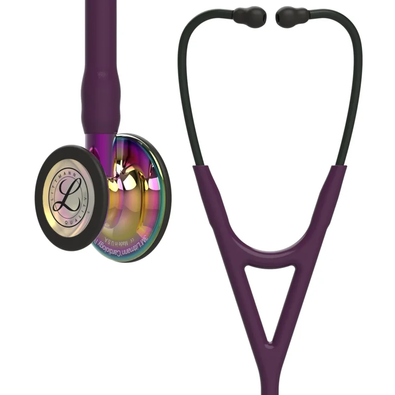 Buy Littmann Cardiology IV Stethoscope 6239, High Polish Smoke Edition, Plum Tube, Violet Stem