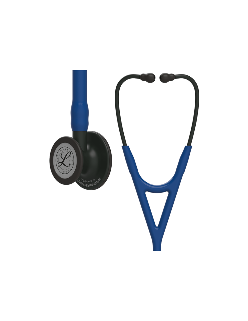 Buy Littmann Cardiology IV Stethoscope 6168 Black-Finish Chestpiece Navy Blue Tube