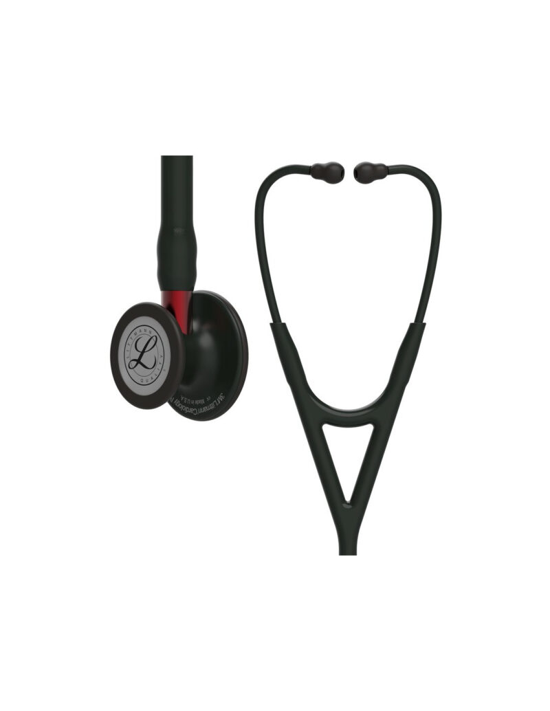 Buy Littmann Kardioloogia IV Stetoskoop 6200, Black Edition, Black Tube, Red Stem