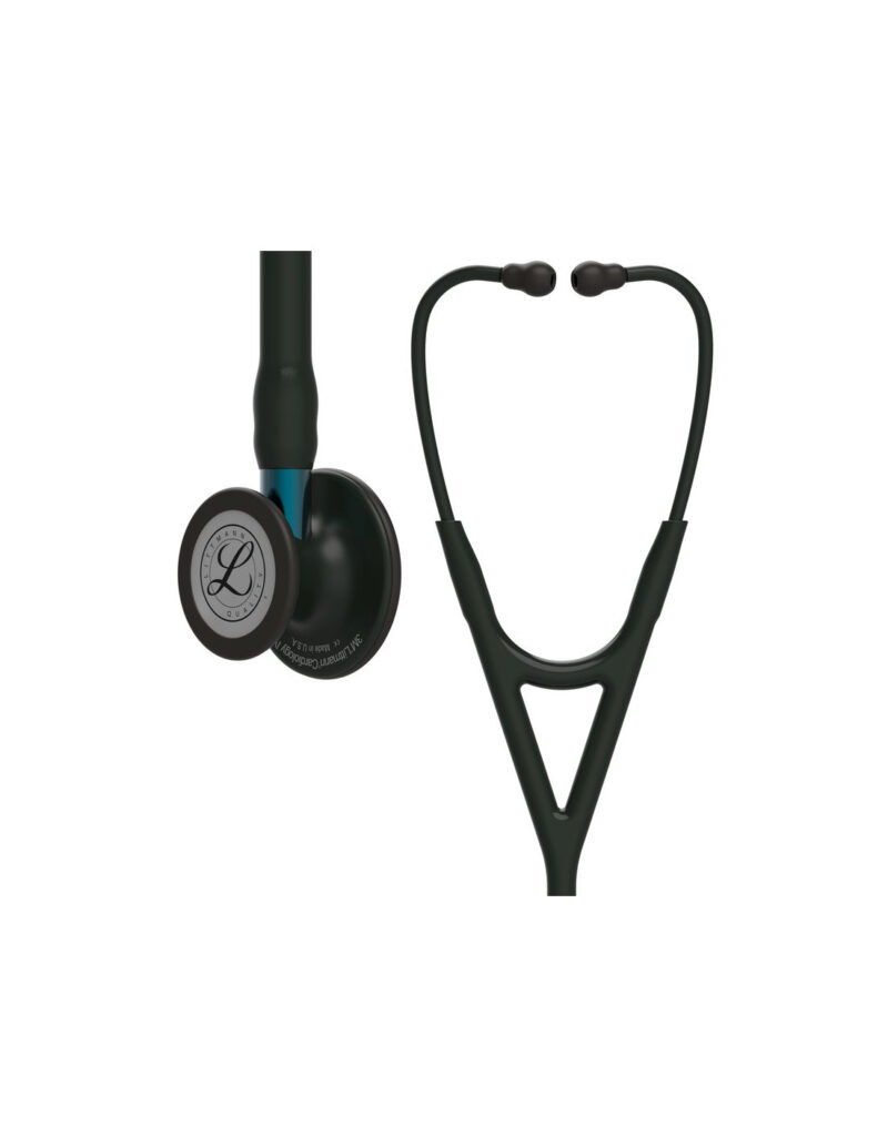 Buy Littmann Cardiology IV Stethoscope 6201, Black Edition, Black Tube, Blue Stem