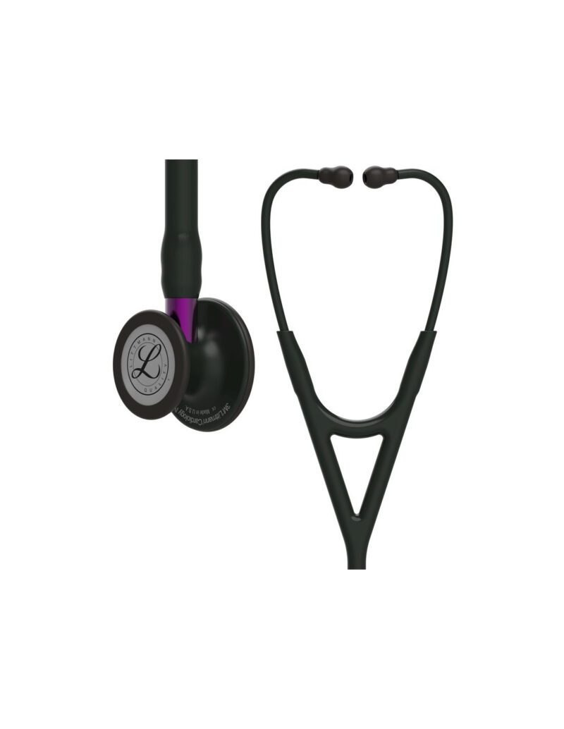 Buy Littmann Cardiology IV Stethoscope 6203, Black Edition, Black Tube, Purple Stem