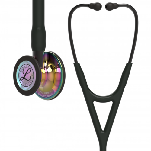 Buy Littmann Cardiology IV Stethoscope 6240, High Polish Rainbow Edition, Black Tube, Smoke Stem