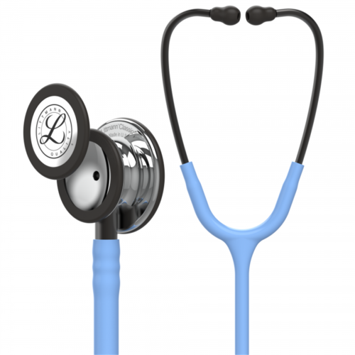 Buy Littmann Classic III Stethoscope 5959 Mirror Chestpiece, Ceil Blue Tube, Smoke Stem and Smoke Headset