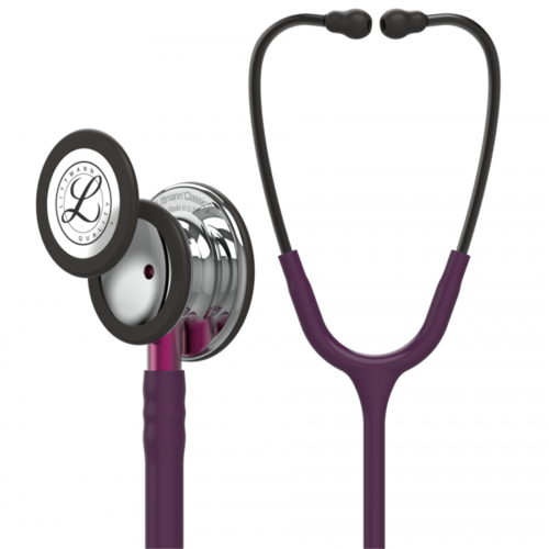 Buy Littmann Classic III Stethoscope 5960 Mirror Chestpiece, Plum Tube, Pink Stem and Smoke Headset