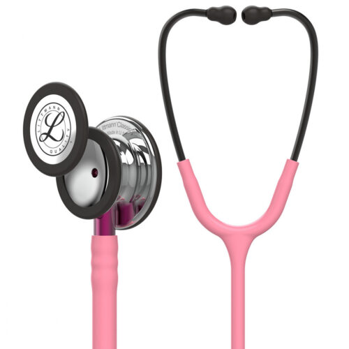 Buy Littmann Classic III Stethoscope 5962 Mirror Chestpiece, Pearl Pink Tube, Pink Stem and Smoke Headset