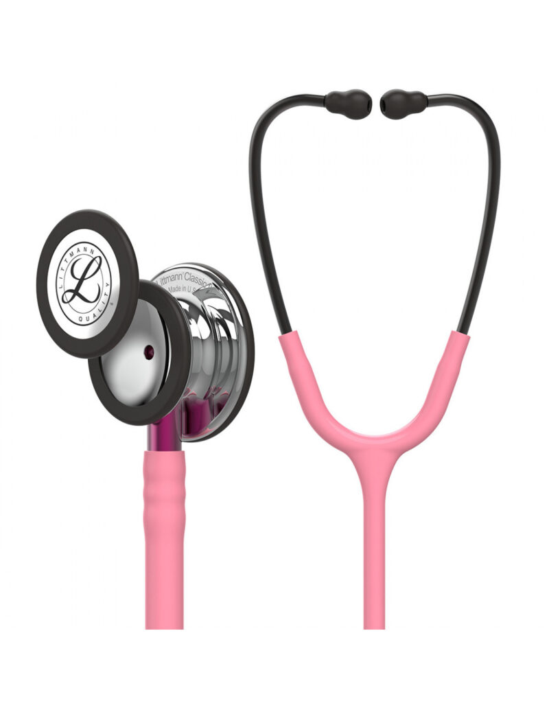 Buy Littmann Classic III Stethoscope 5962 Mirror Chestpiece, Pearl Pink Tube, Pink Stem and Smoke Headset